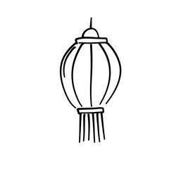 Street chinese lantern icons