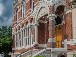 Willard Library entrance, Evansville Indiana U.S.A.