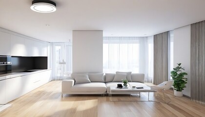 Fototapeta na wymiar A modern interior design apartment may feature a bathroom ventilation fan
