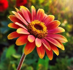 orange gerbera flower