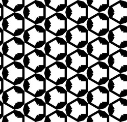 Fototapeta premium Black seamless abstract pattern. Overlay for background and backdrop. Ornamental design. PNG graphic illustration with transparent background.