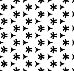 Black seamless abstract pattern. Overlay for background and backdrop. Ornamental design. PNG graphic illustration with transparent background.