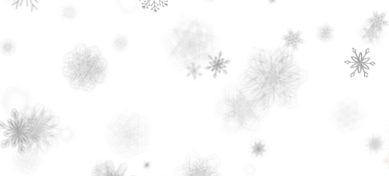 Snowflake Blizzard: Brilliant 3D Illustration Showcasing Descending Holiday Snowflakes
