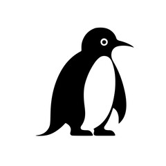 Naklejka premium penguin on a white background