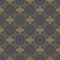 Square composition, seamless geometric pattern, classic style, vector image