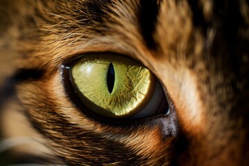 Eye of a wildcat close up