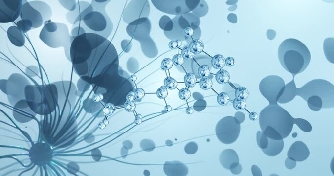Deuruxolitinib rotating molecular 3d structure ball-and-stick model, looped video ctp-543