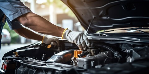 Fototapeta na wymiar Car maintenance and repair services