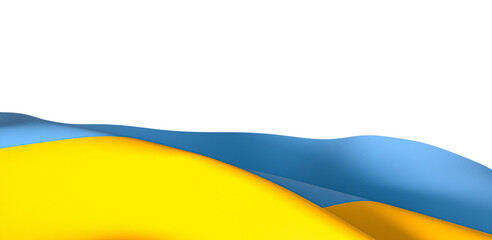 Dynamic Icon: Mesmerizing 3D Ukraine Flag Stands Tall in Unity