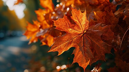 Fototapeta premium autumn maple leaves