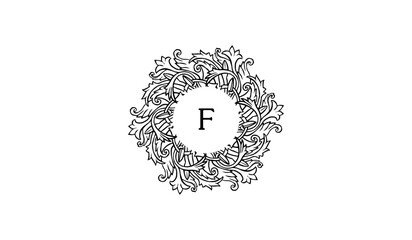Luxury Circular Flower Tree Alphabetical Logo