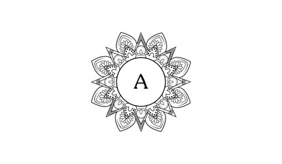 Luxury Circular Flower Tree Alphabetical Logo