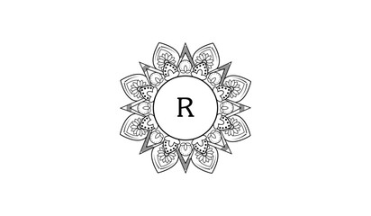 Luxury Circular Flower Tree Alphabetical Logo