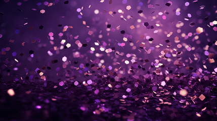 Purple Confetti Celebration