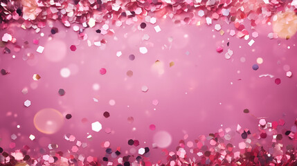 Pink Confetti Celebration