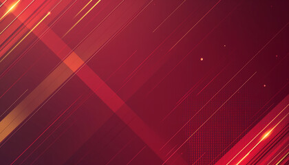 Elegant Red Geometric Pattern with Vibrant Lines