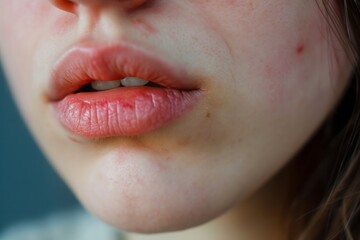 Cold sores on the lips