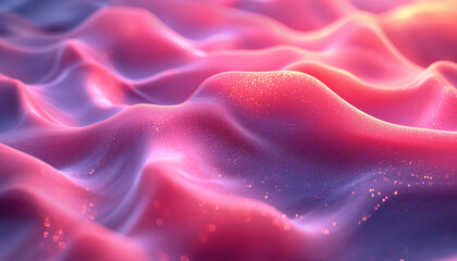 Obraz premium Abstract Glowing Red and Pink Wave Texture with Sparkles