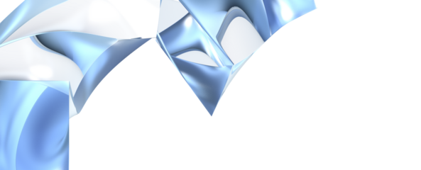 Fluid Abstraction: Abstract 3D Blue Wave Illustration with Captivating Visual Texture