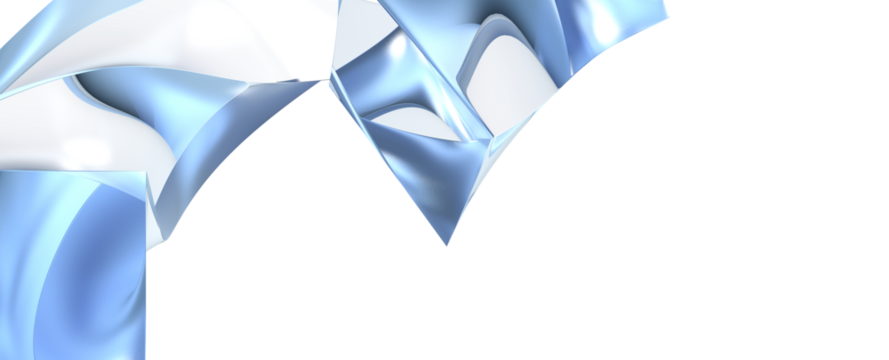 Fluid Abstraction: Abstract 3D Blue Wave Illustration with Captivating Visual Texture