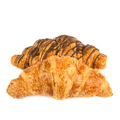 Croissants isolated on a white.