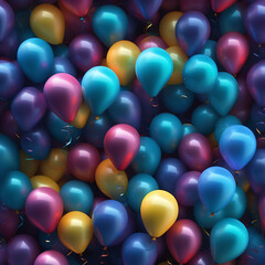 Fototapeta na wymiar Beautiful multicolored colorful air balloons on ablue festive background.