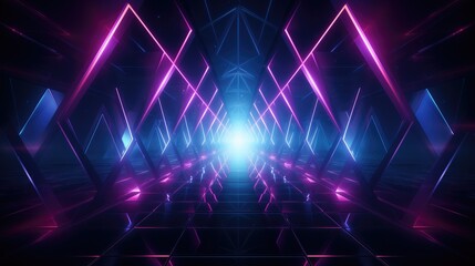 abstract desktop wallpaper with neon lights