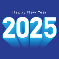 New year 2025 design vector happy new year 2025 logo design background