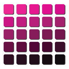 vector illustration of color palate and color swatches