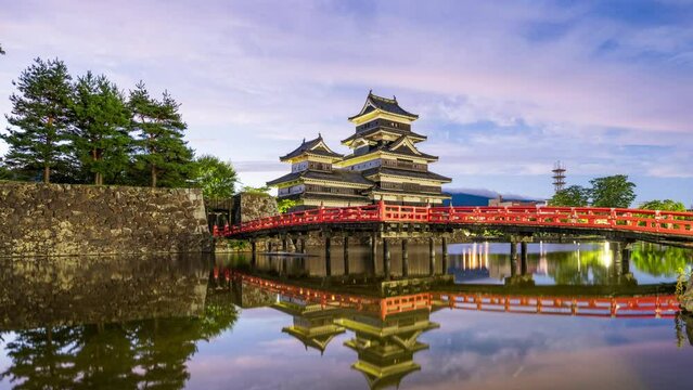 The historic Matsumoto Castle in Matsumoto, Japan