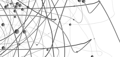 Concept of Network, internet communication. 3d illustration