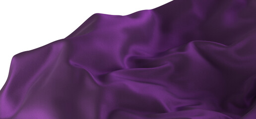 Abstract purple cloth swaying in the wind