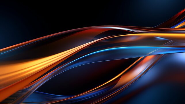 Abstract shapes in motion are abstracted in 3d rendering technology, which is a background.