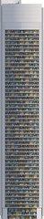Obraz premium Facade view of moden building at night - skyscraper