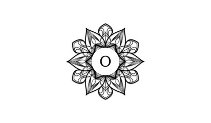 Luxury Retro Flower Alphabetical Logo