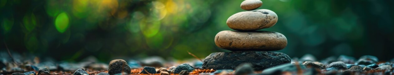 Stacked Rocks - Natures Balanced Sculpture