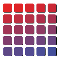 vector illustration of color palate and color swatches
