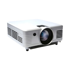 Modern projector isolated on transparent background
