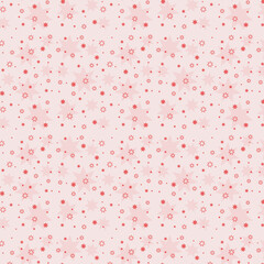 Valentines day seamless pattern background card with hearts . Happy Holiday package design in cute pink style. Valentine template. Stock vector illustration