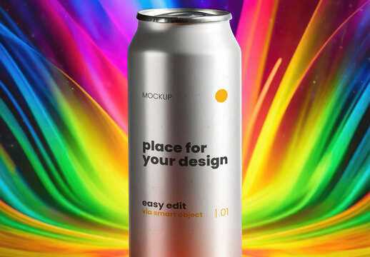 Colorful Can Mockup 01