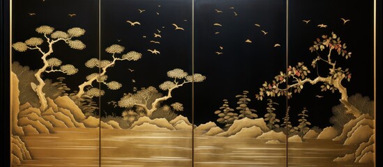 Beautiful Japanese Petren Fusuma sliding door