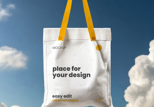 Shopping Cotton Bag Mockup 05