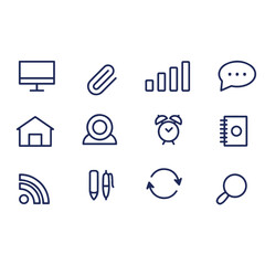 Network vector icons ser