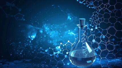 Medicine and science concept background, illustration. Generated AI - obrazy, fototapety, plakaty