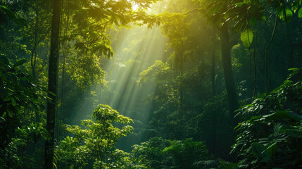 Obraz na płótnie Canvas The enchanting beauty of the jungle