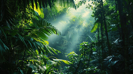 Fototapeta na wymiar The enchanting beauty of the jungle