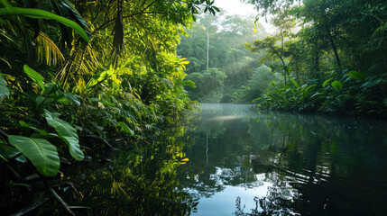 Fototapeta na wymiar The enchanting beauty of the jungle