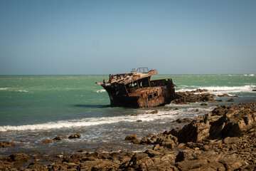shipwreck on the beach