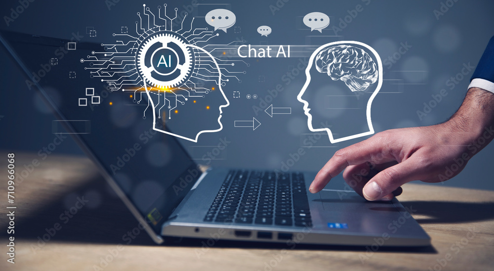 Aufkleber chatgpt chat with ai or artificial intelligence technology