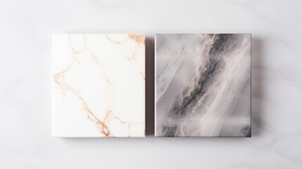 A square that is textured with marble and has a background